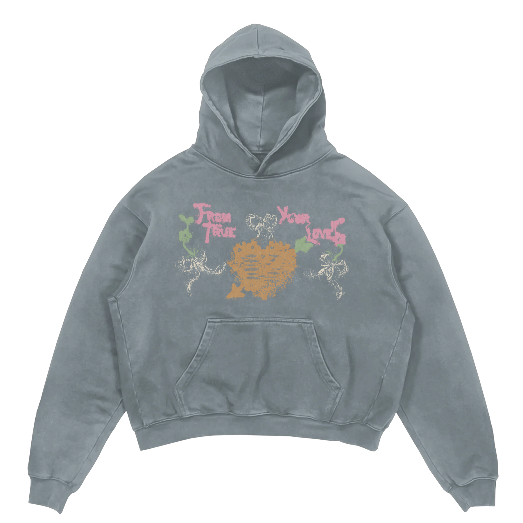 From Your True Loves Hoodie - Sage - Front