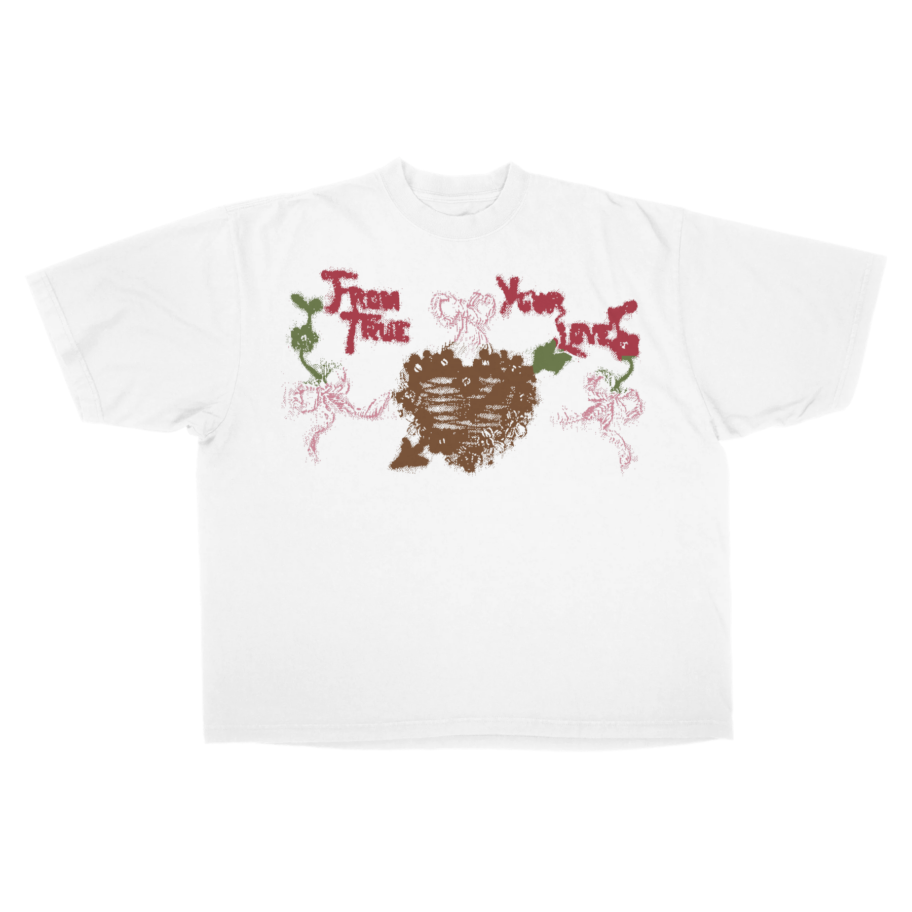 From Your True Loves Drop Tee - White - Front