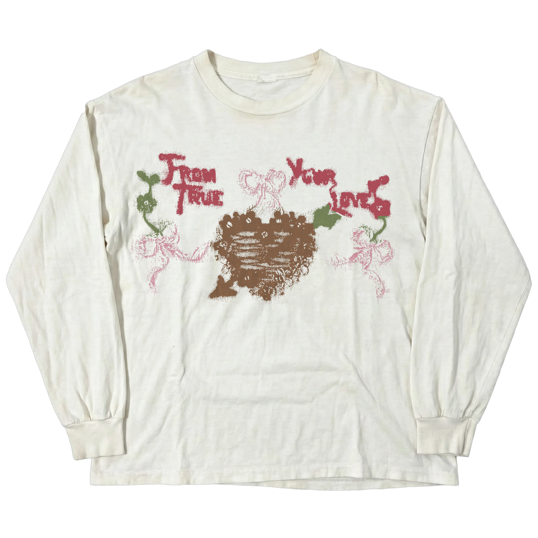 From Your True Loves L/S Tee - White - Front