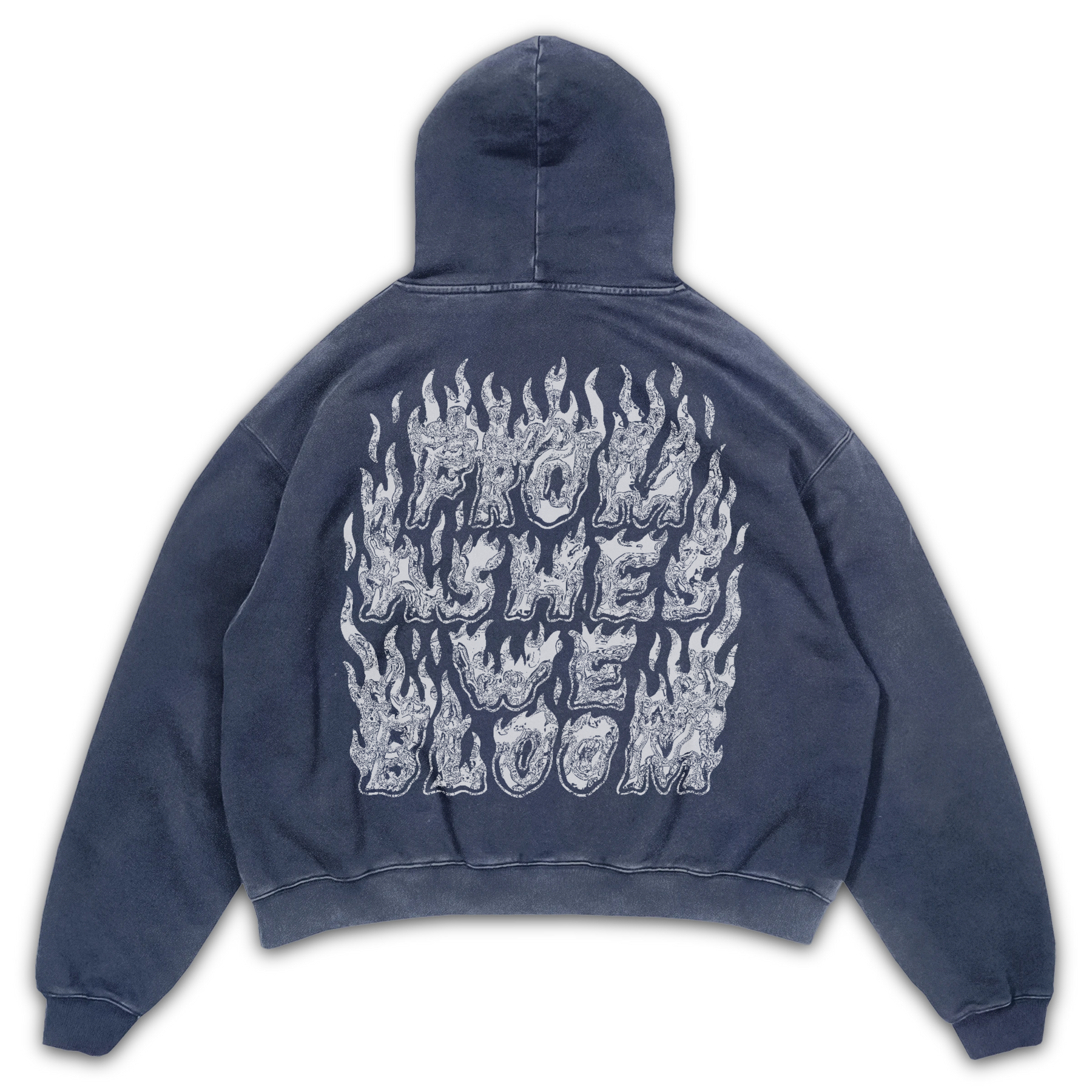 From Ashes Hoodie - Blue - Back