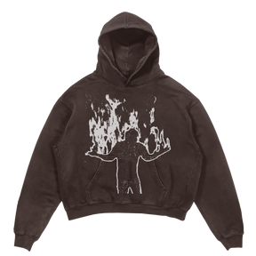 From Ashes Hoodie - Brown - Front