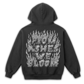 From Ashes Zip Up - Grey - Back