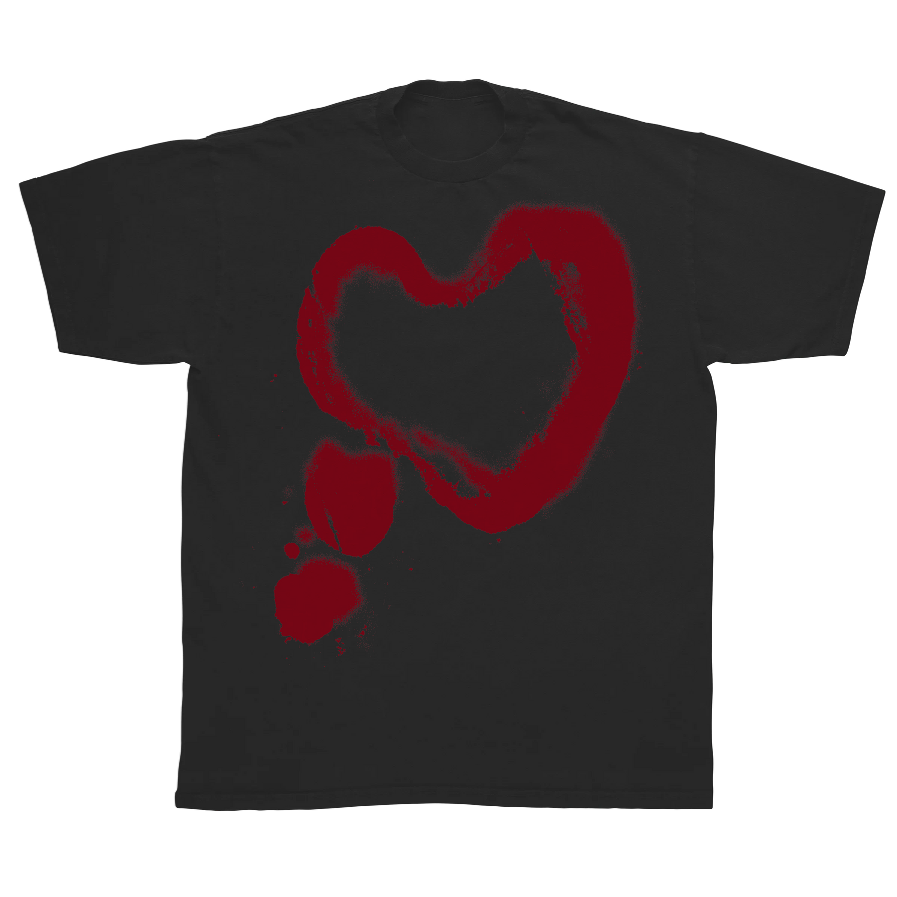 Heart Classic Tee - Black - Front