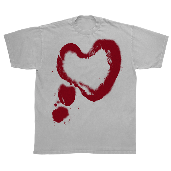 Heart Classic Tee - White - Front