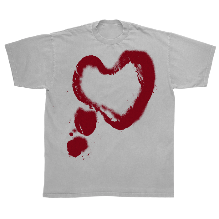 Heart Classic Tee - White - Front