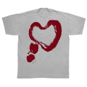 Heart Classic Tee - White - Front