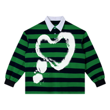 Heart Stripe Polo - Green - Front