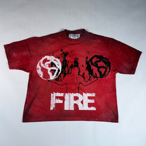 NUKE RED BURNING TEE