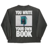 Little Library L/S Tee - Black - Back