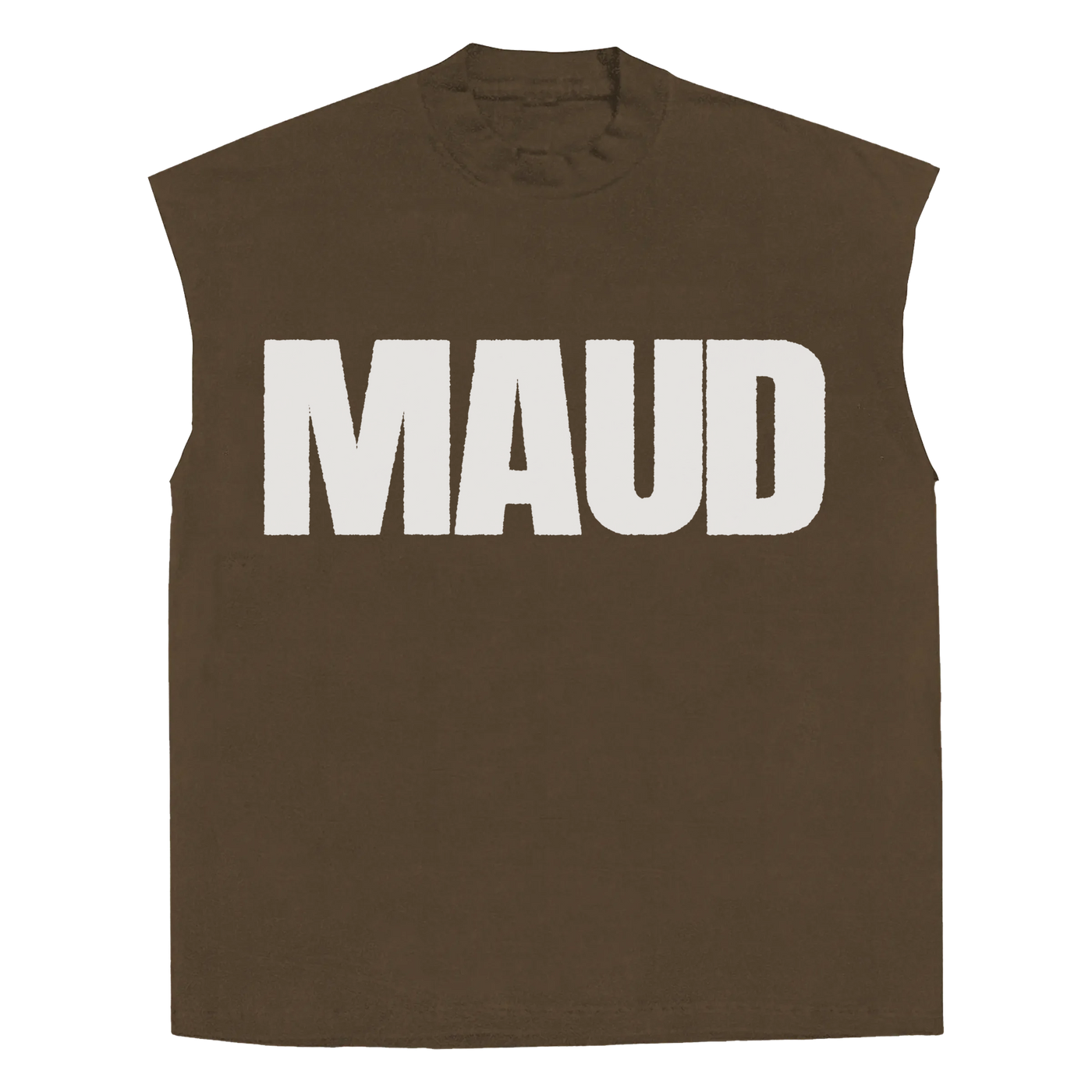 Little Library Sleeveless Tee - Brown - Front