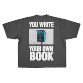 Little Library Baggy Tee - Grey - Back