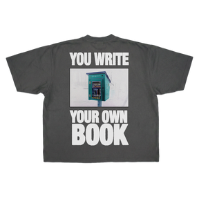 Little Library Drop Tee - Grey - Back