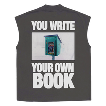 Little Library Sleeveless Tee - Grey - Back