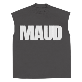 Little Library Sleeveless Tee - Grey - Front
