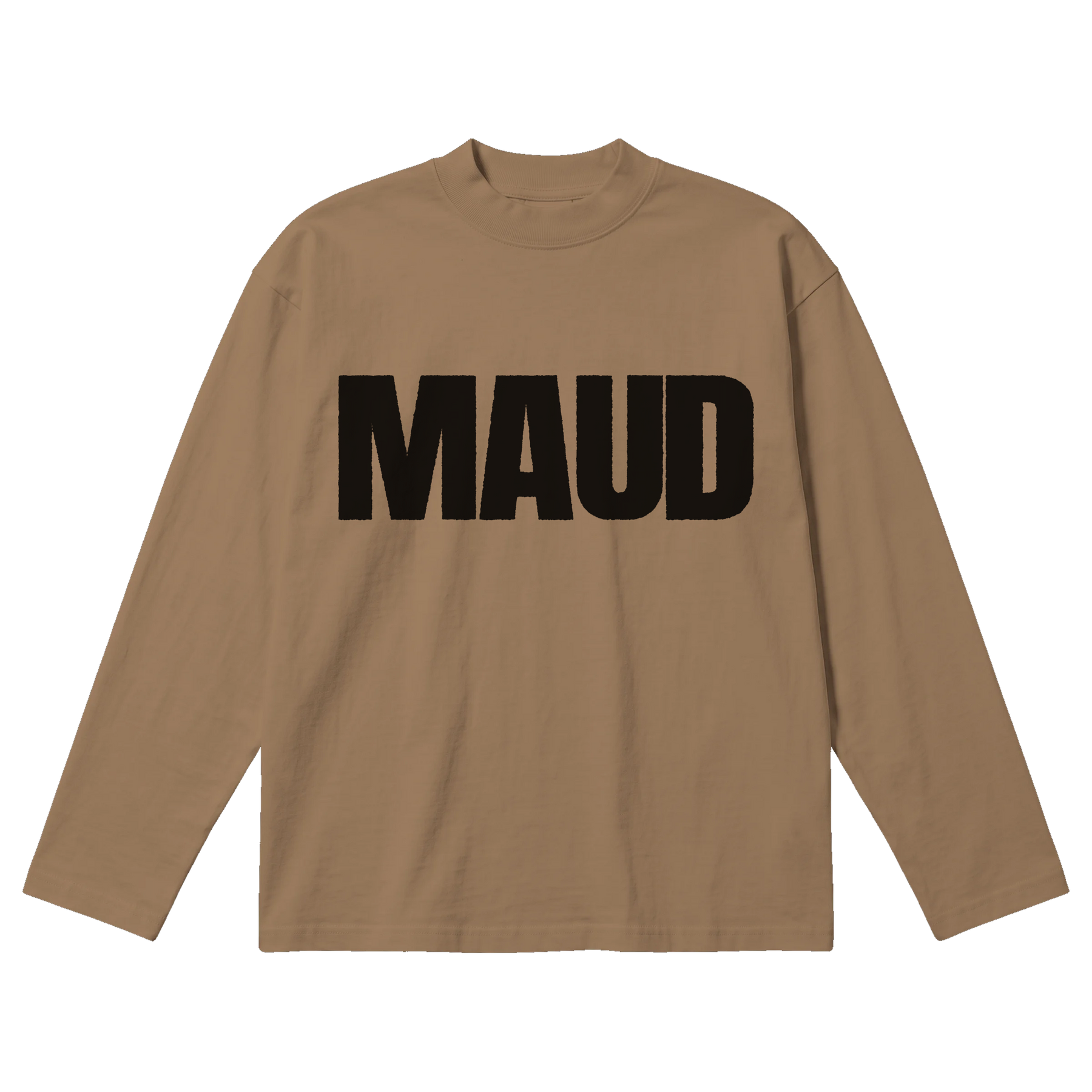 Little Library Baggy L/S Tee - Latte - Front