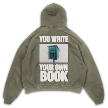 Little Library Hoodie - Olive - Back