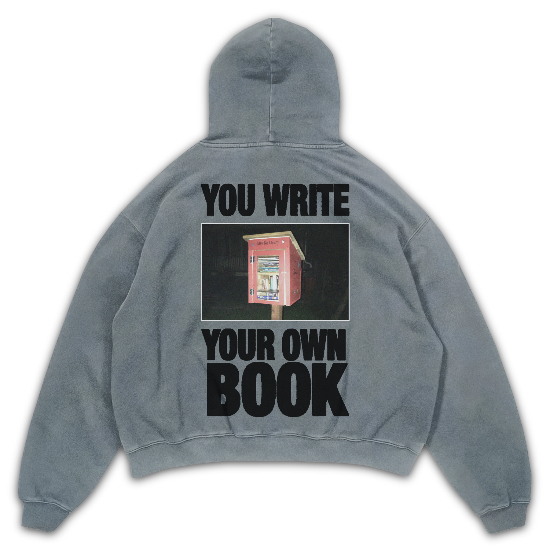Little Library Hoodie - Sage - Back