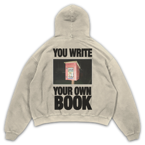 Little Library Hoodie - Sand - Back