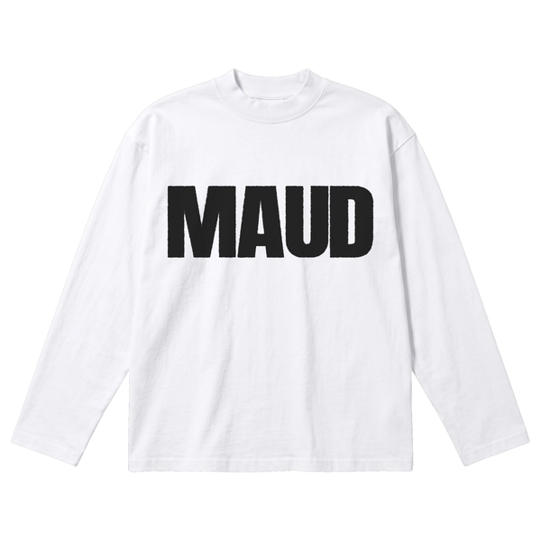 Little Library Baggy L/S Tee - White - Front