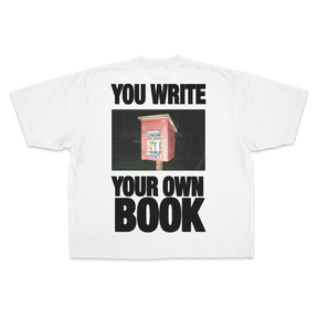 Little Library Drop Tee - White - Back