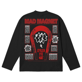 Mad Magnet Baggy L/S Tee - Black - Back