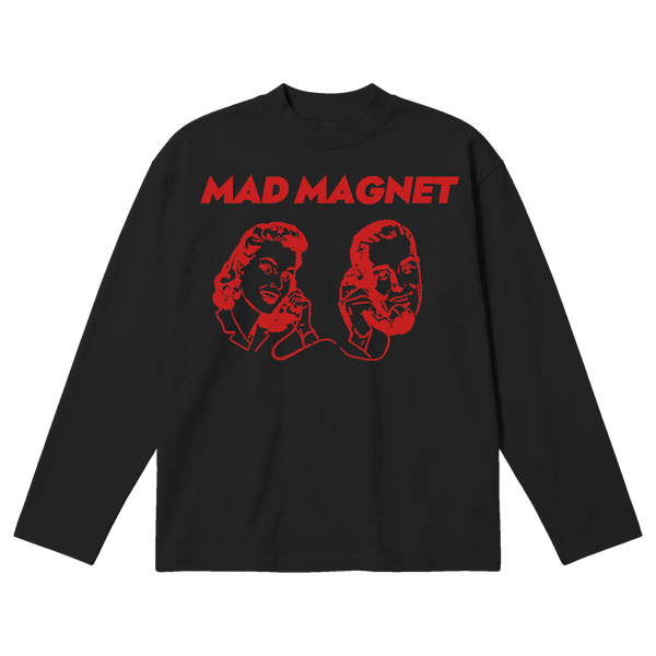 Mad Magnet Baggy L/S Tee - Black - Front