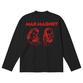 Mad Magnet Baggy L/S Tee - Black - Front