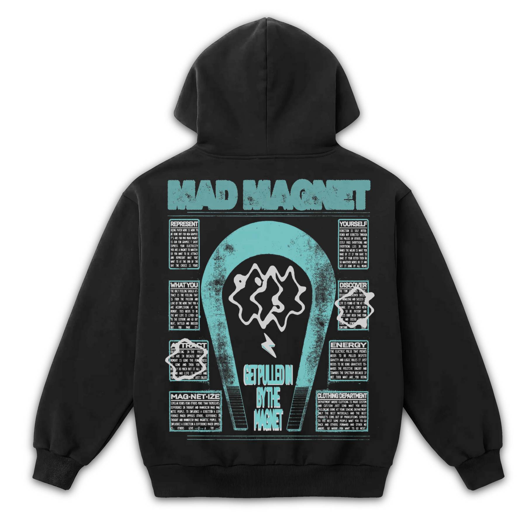 Mad Magnet Zip Up - Black - Back