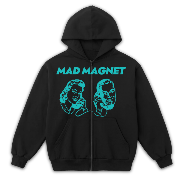 Mad Magnet Zip Up - Black - Front