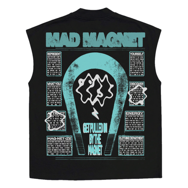 Mad Magnet Sleeveless Tee - Black - Back