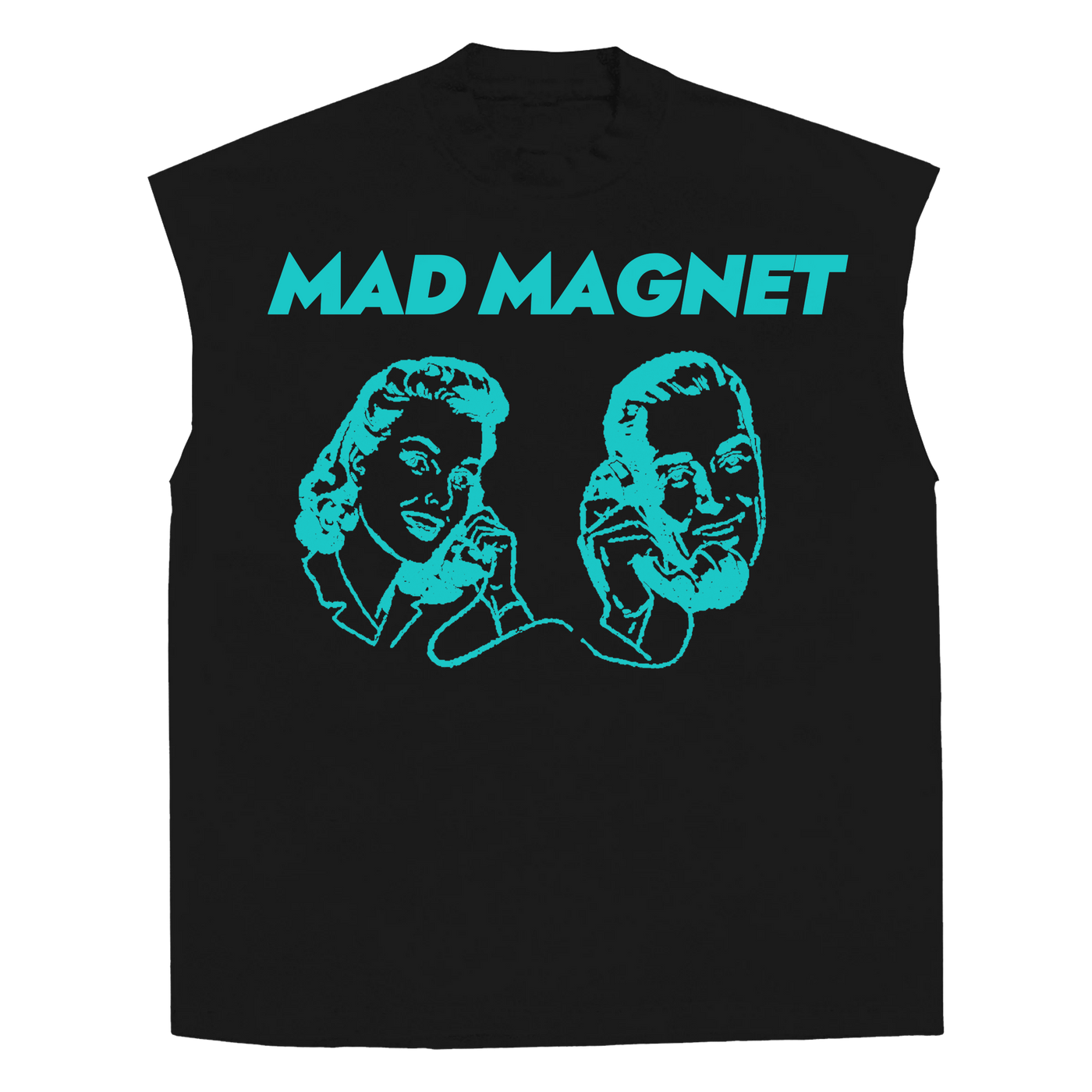 Mad Magnet Sleeveless Tee - Black - Front