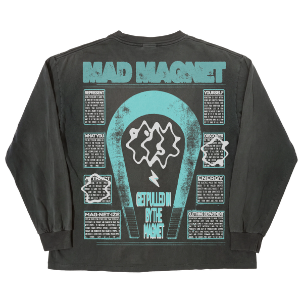 Mad Magnet L/S Tee - Black - Back
