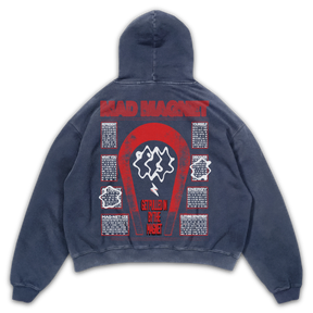 Mad Magnet Hoodie - Blue - Back