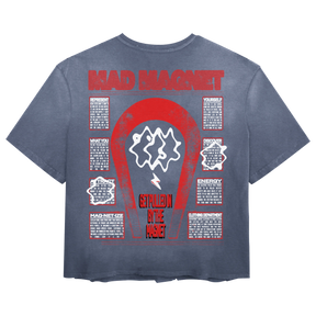 Mad Magnet Tee - Blue - Back