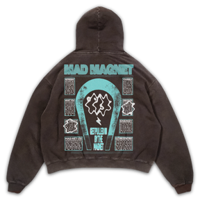 Mad Magnet Hoodie - Brown - Back