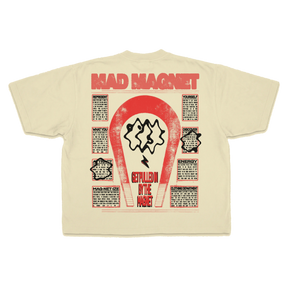 Mad Magnet Drop Tee - Cream - Back