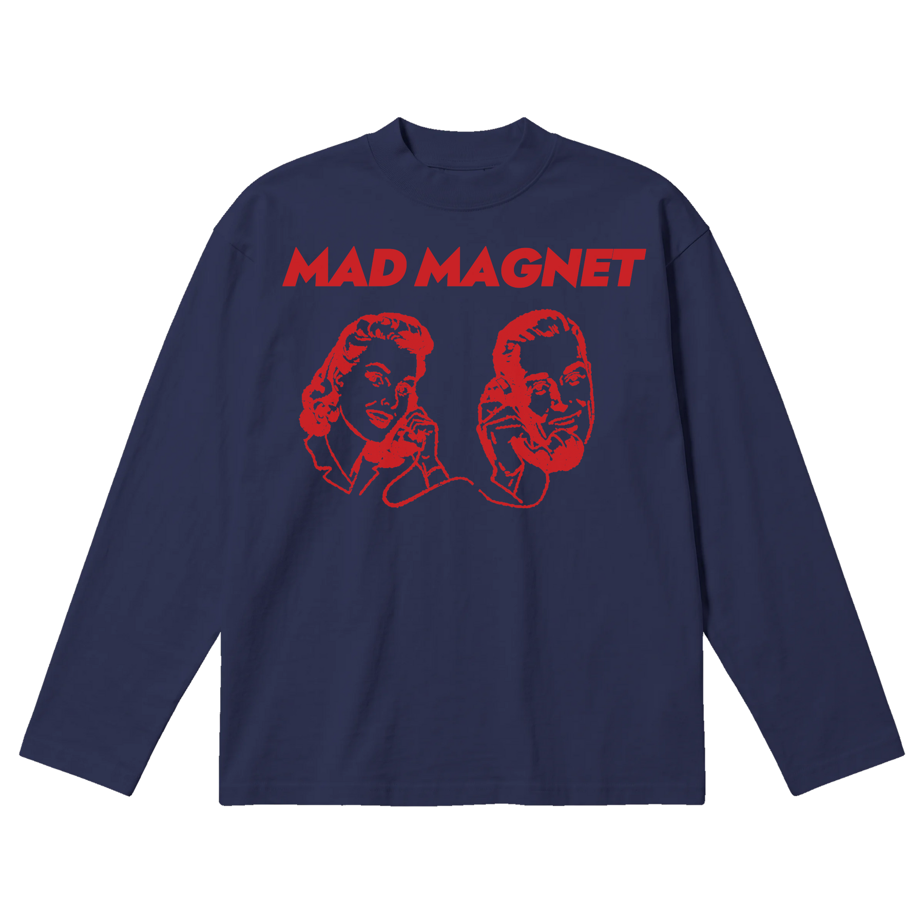Mad Magnet Baggy L/S Tee - Blue - Front