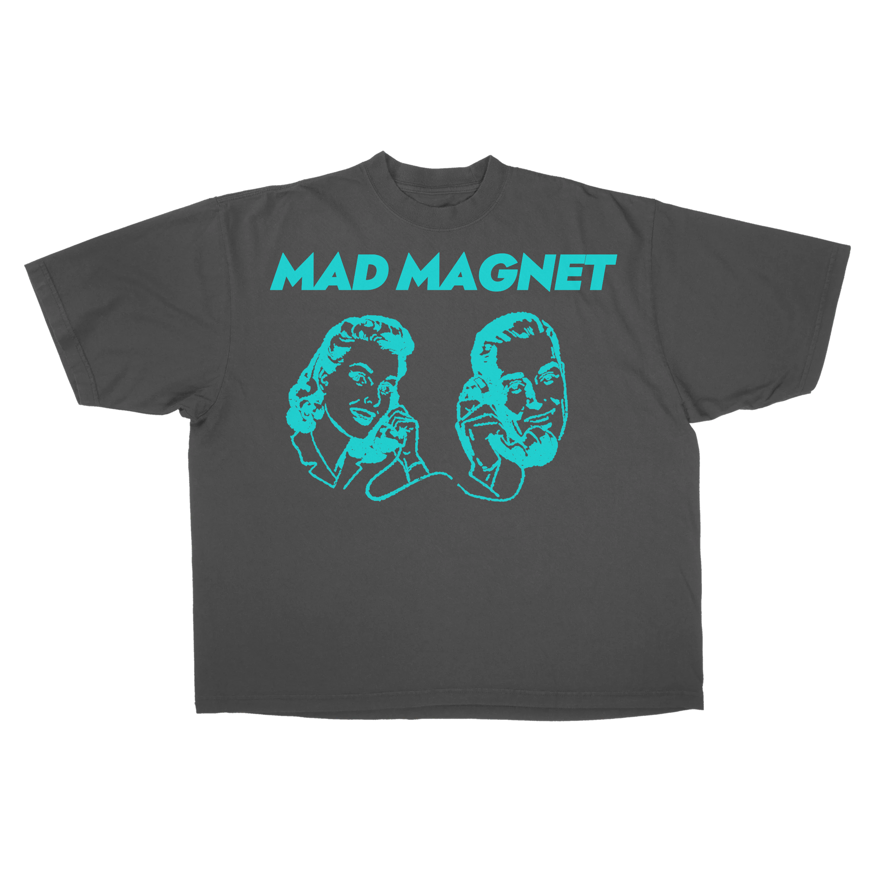 Mad Magnet Drop Tee - Grey - Front