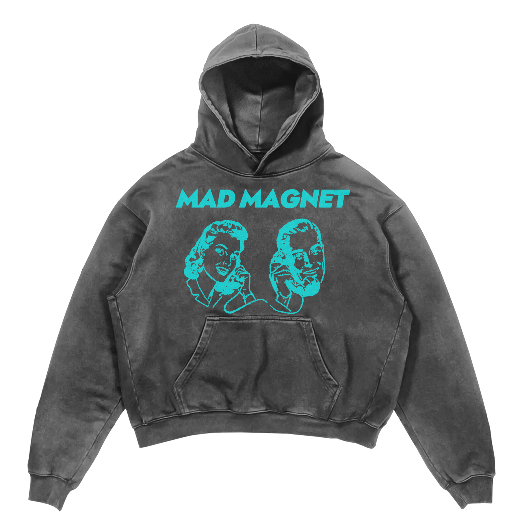 Mad Magnet Hoodie - Grey - Front