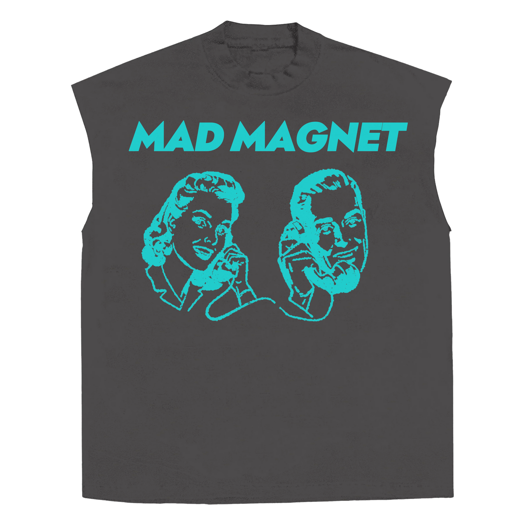 Mad Magnet Sleeveless Tee - Grey - Front