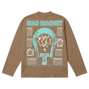 Mad Magnet Baggy L/S Tee - Latte - Back