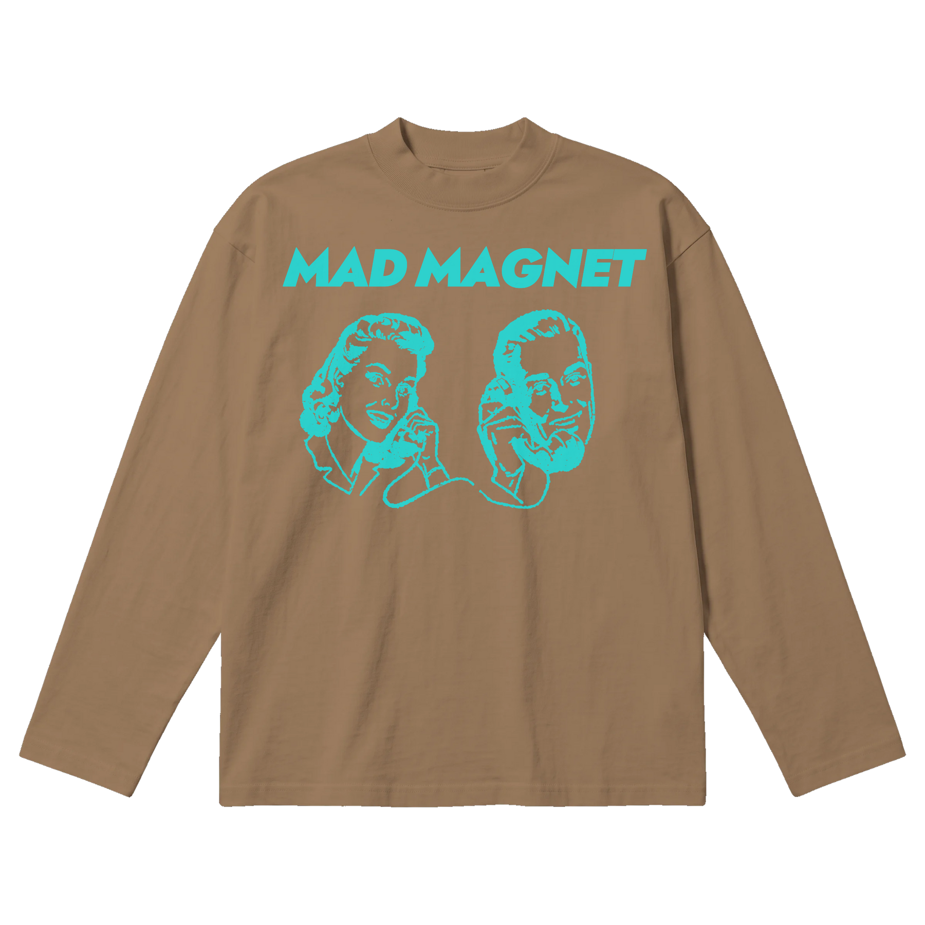 Mad Magnet Baggy L/S Tee - Latte - Front