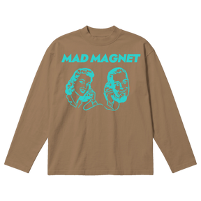 Mad Magnet Baggy L/S Tee - Latte - Front