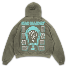 Mad Magnet Hoodie - Olive - Back