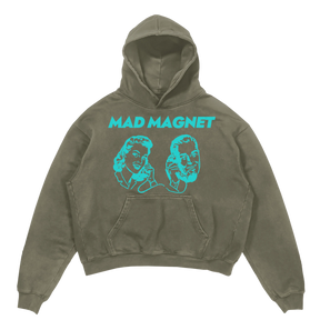 Mad Magnet Hoodie - Olive - Front