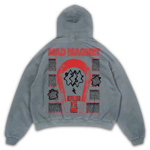Mad Magnet Hoodie - Sage - Back