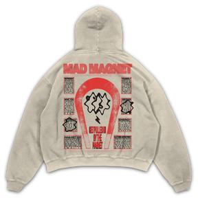 Mad Magnet Hoodie - Sand - Back