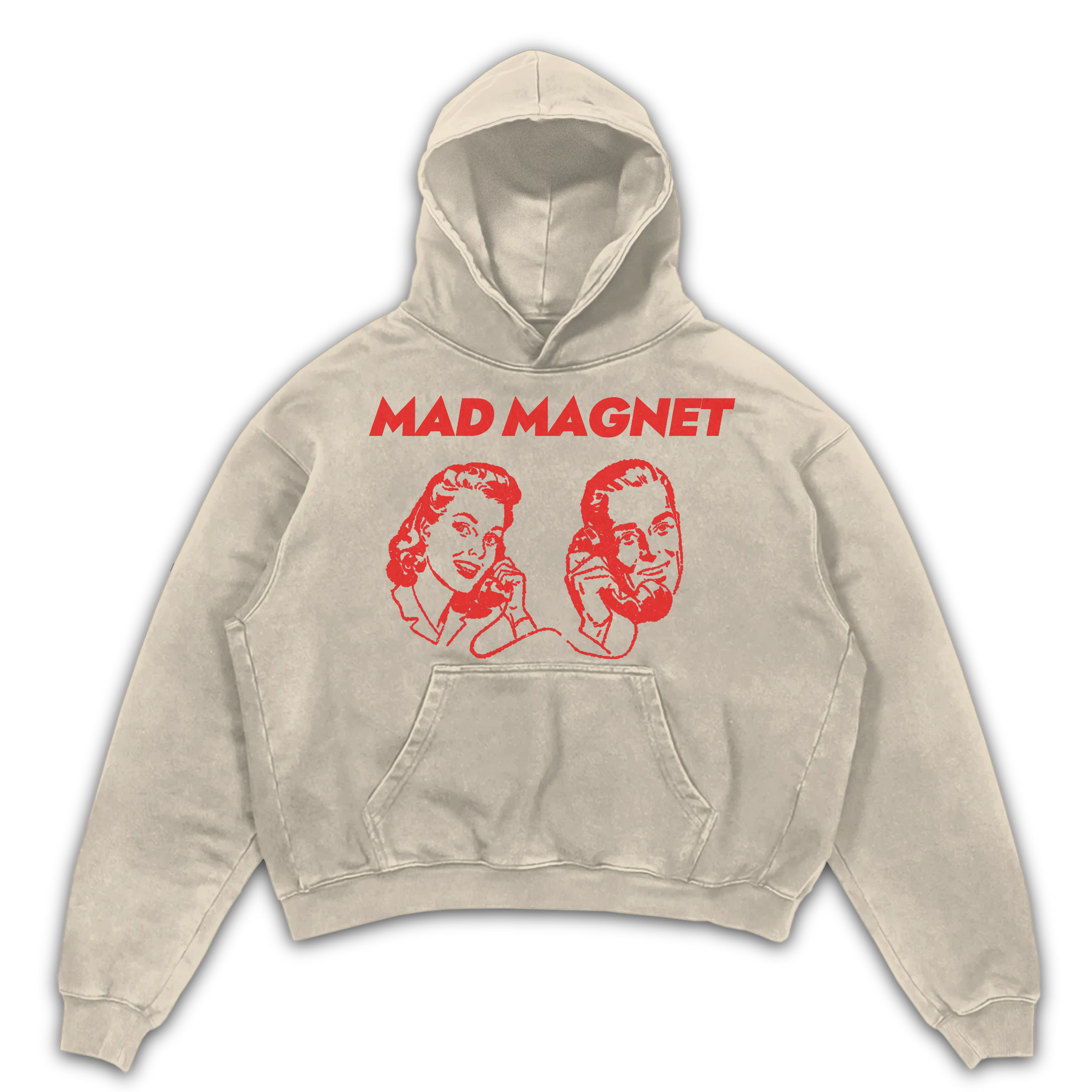 Mad Magnet Hoodie - Sand - Front