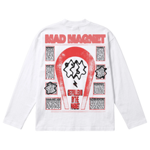 Mad Magnet Baggy L/S Tee - White - Back