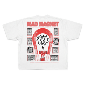 Mad Magnet Drop Tee - White - Back